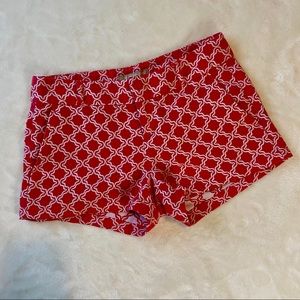 Banana Republic Red/White‎ Shorts Size 0